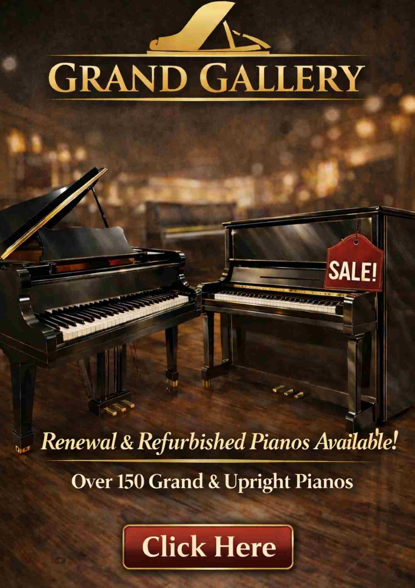 Grand Gallery – Over 150 Renewal＆Refurbished Pianos Available!