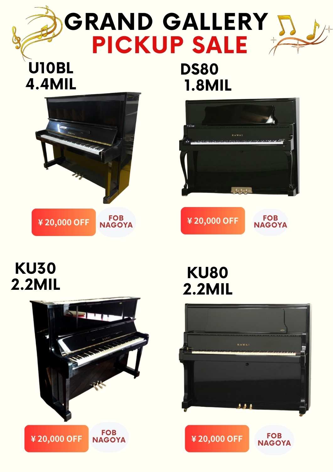 GRAND GALLERY -UP PICKUP SALE!!