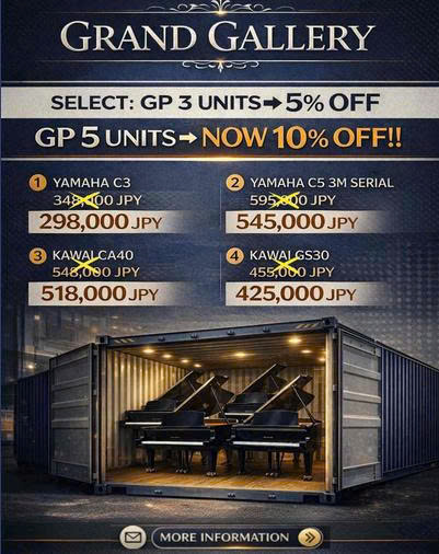 Yamaha & Kawai Brands | Up to 10% Off on Grand Pianos