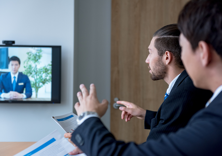 Online business meetings possible via LINE, Wechat, ZOOM, etc.